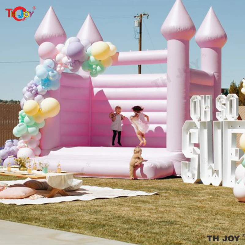13ft Inflatable Bounce Castle Wedding Bouncer Kids Bouncy Castle Pink Bounce House For Sale
