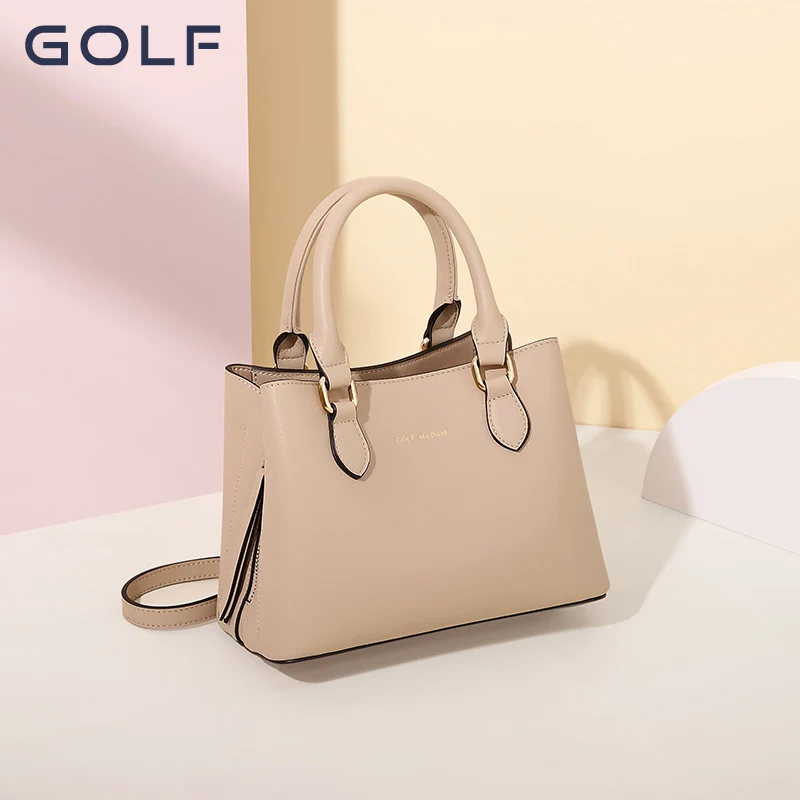 GOLF new leather handbag Women\'s wedding bridal bag Middle-aged fashion Mom shoulder bag Women\'s crossbody bag