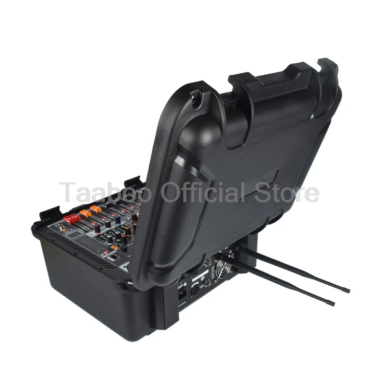 Imagem -03 - Handheld dj Mixing Console com Amplificador de Potência Canais Sound Audio Mixer Bluetooth Usb Mixer Integrado para Bar Ktv Stage