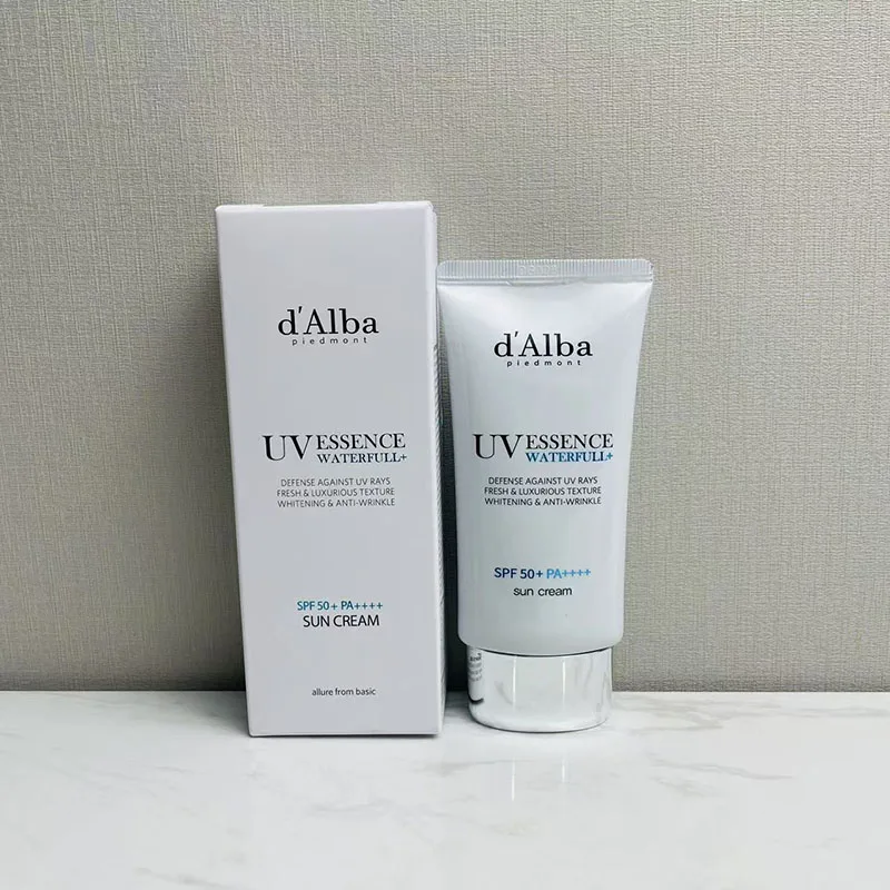 d'Alba SPF50+ Sunscreen Korean UV Essence Waterfull Sun Cream Solar Blocker Skin Cream Anti Block Facial Mild Moisturizer 50ml