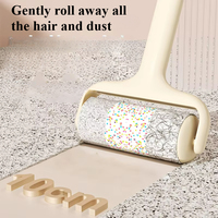 New Type Tearable Roll Paper Hairs Sticky Roller Dust Pet Hair Remover Brush Clothes Carpet Lint Cleaning Replaceable Core 10cm