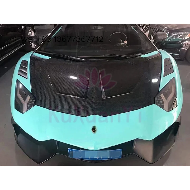

1016 Style Carbon Fiber Cover Aventador Lp700 LP720 LP750 SV Engine Hood Body Kit