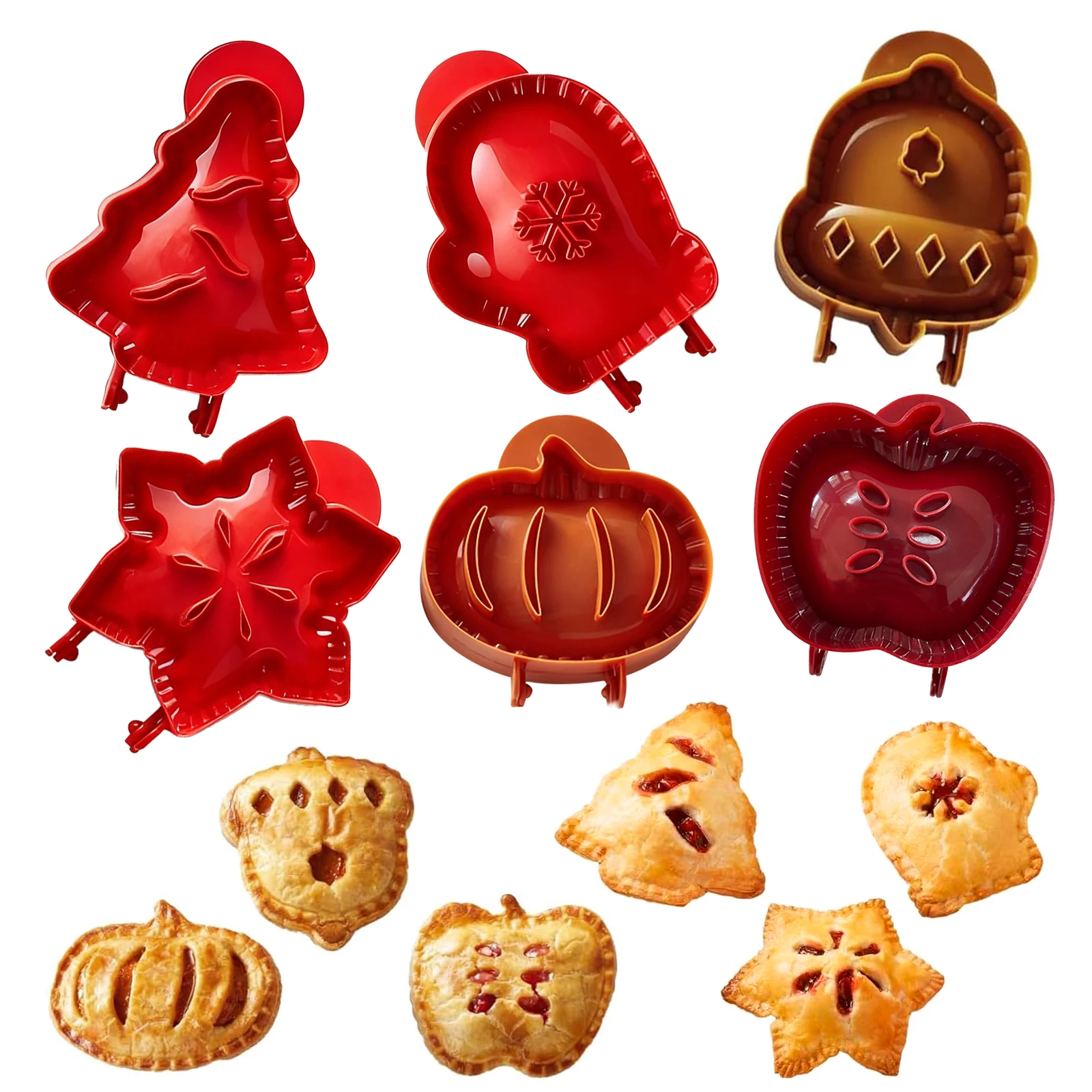 

Autumn mini hand pie mold, Halloween and Christmas cookie press, baking magic tool, pocket pie pastry tool, home diy