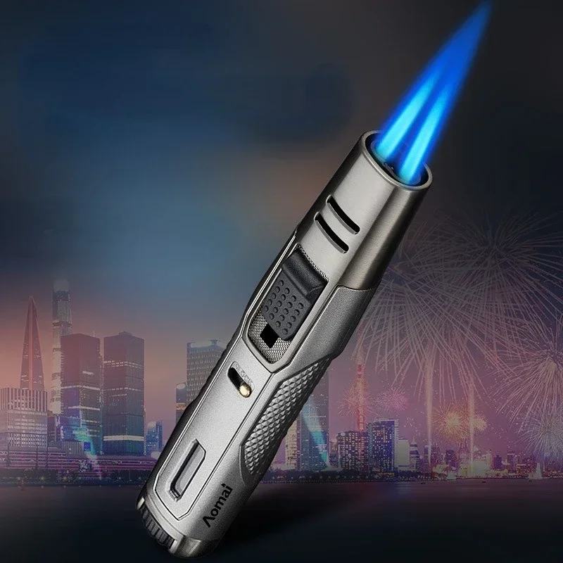New Mini Welding Gun Inflatable Lighter Metal Windproof Kitchen BBQ Gas Ignition Spray Gun Outdoor Cigar Lighter Ignition Tool