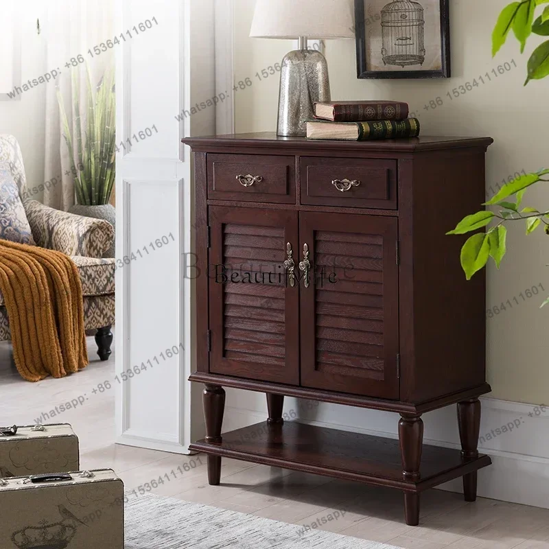 Customizable Shutters, Simple Modern American Shoe Rack, Large Capacity Door, Nordic Household Entrance Cabinet
