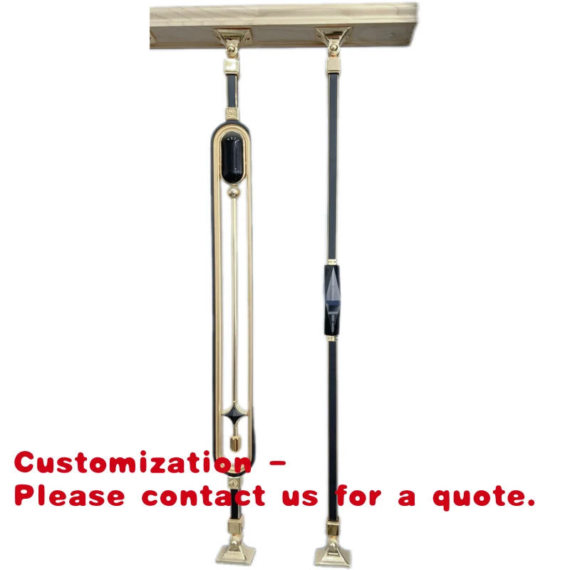 

custom.Modern Style Interior Baluster Good Quality Ornamental Stair Railing and Balcony Railings with Steel Plastic