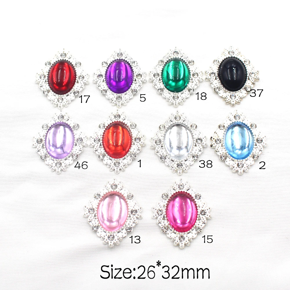 5Pcs Oval Resin Silver Color R - Tie Clip Silver ulasan dan harga