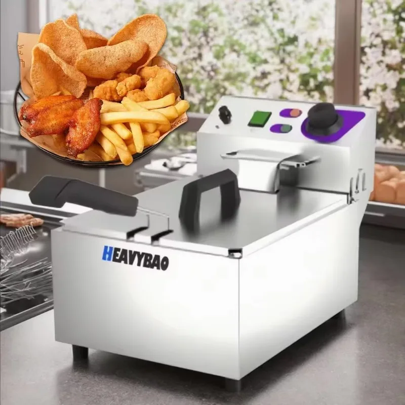 

Factory direct sales of high-quality commercial stainless steel electric fryer chip desktop equipment