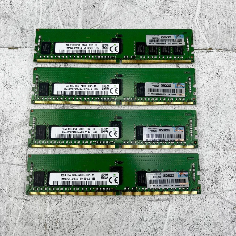 For SK Hynix RAM 16GB 1Rx4 PC4-2400T RECC HMA82GR7AFR4N-UH  Memory High Quality Fast Ship