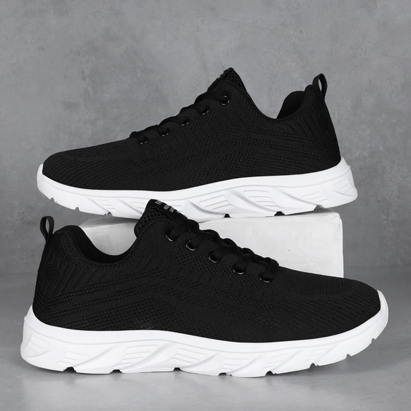 

Классические мужские кроссовки в стиле ретро из трикотажной ткани с мягкой подошвой, дышащие, для бега, модные, легкие, для джоггинга