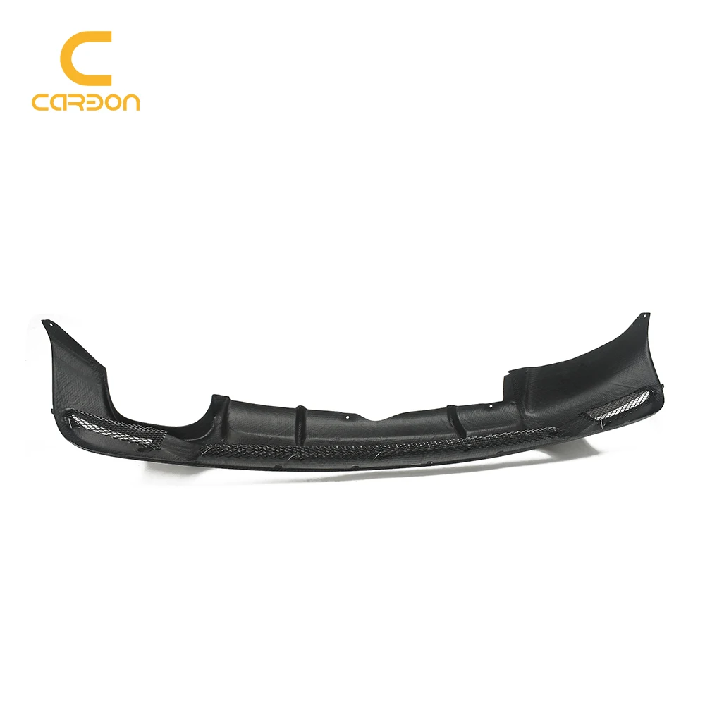 For BMW 1 Series E82 Carbon Fiber Car Rear Bumper Single Side Double Exhaust Pipe Style Diffuser Lip Splitter cars accessories