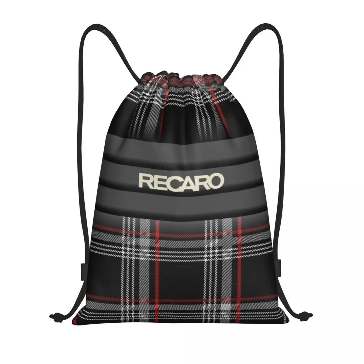 Custom Recaros Logo Drawstring Backpack Bags Men Women Lightweight Gym Sports Sackpack Sacks For Yoga