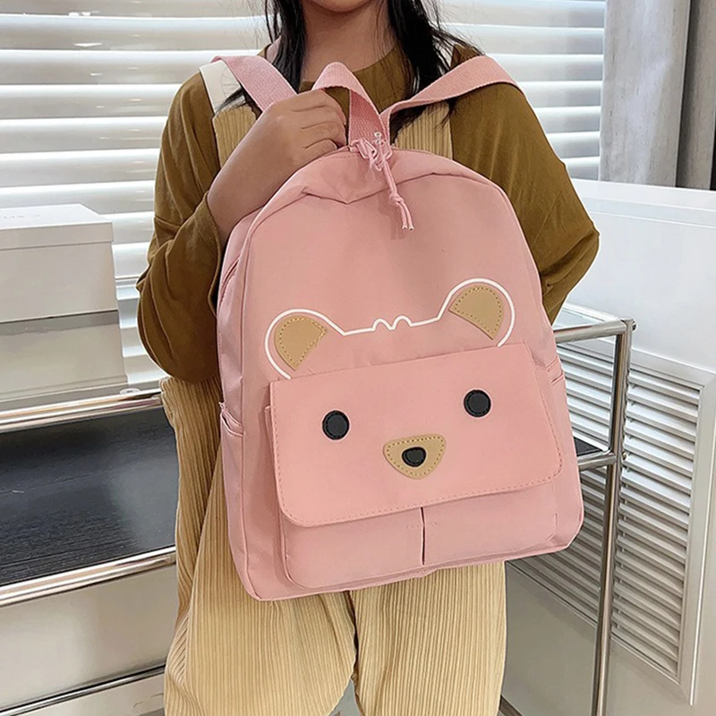 리틀 베어 배낭 만화 대용량 학생 배낭, 일상 출퇴근 여행, 남녀공용 사용