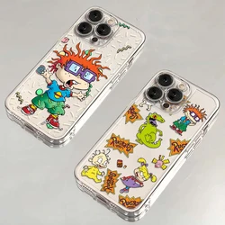 Cartoon Funny Phone Case For r-rugrats Samsung S24 S23 S22 S21 S20 S10 FE Note20 Note10 Plus Ultra Lite 5G Clear Soft TPU Cover