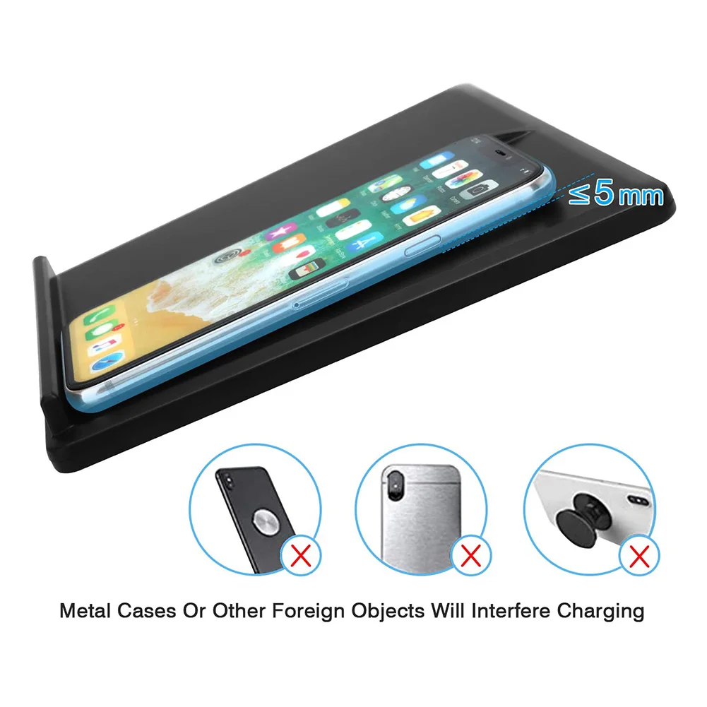 

Car 15w Charger Pad for Tesla Model 3 with Light Automobile Accessories Automotive Wireless Charging Pad