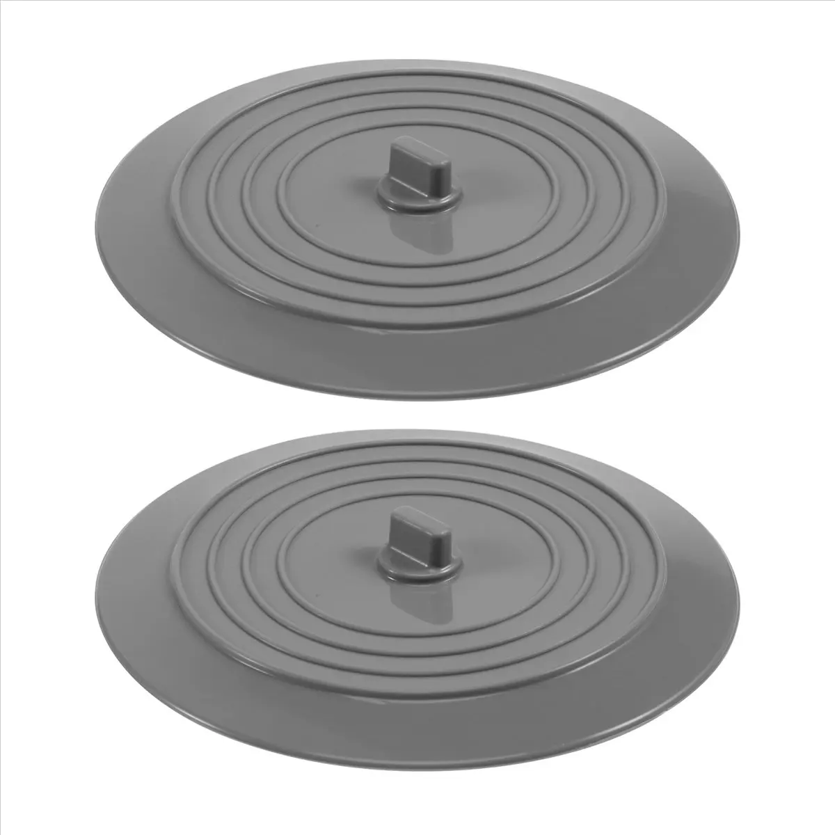 【Tub Stopper 】 2 Pack Bathtub Stopper, 6 Inches Large Silicone Tub Stopper, Flat Suction Drain Covers, Bath Plug for Tub, Kitche