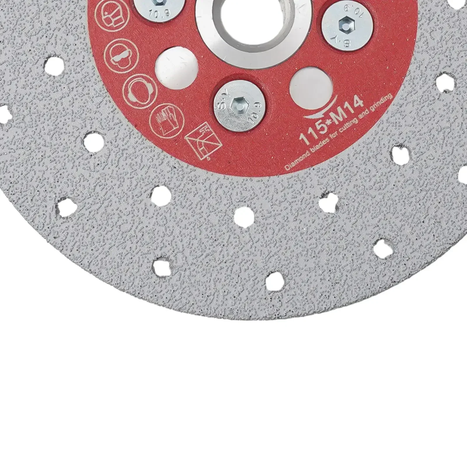 Heavy Duty Double Sided Brazed Diamond Coated Grinding Disc Cutting Wheel For Ceramic Tiles Marble And More 100/115/125mm