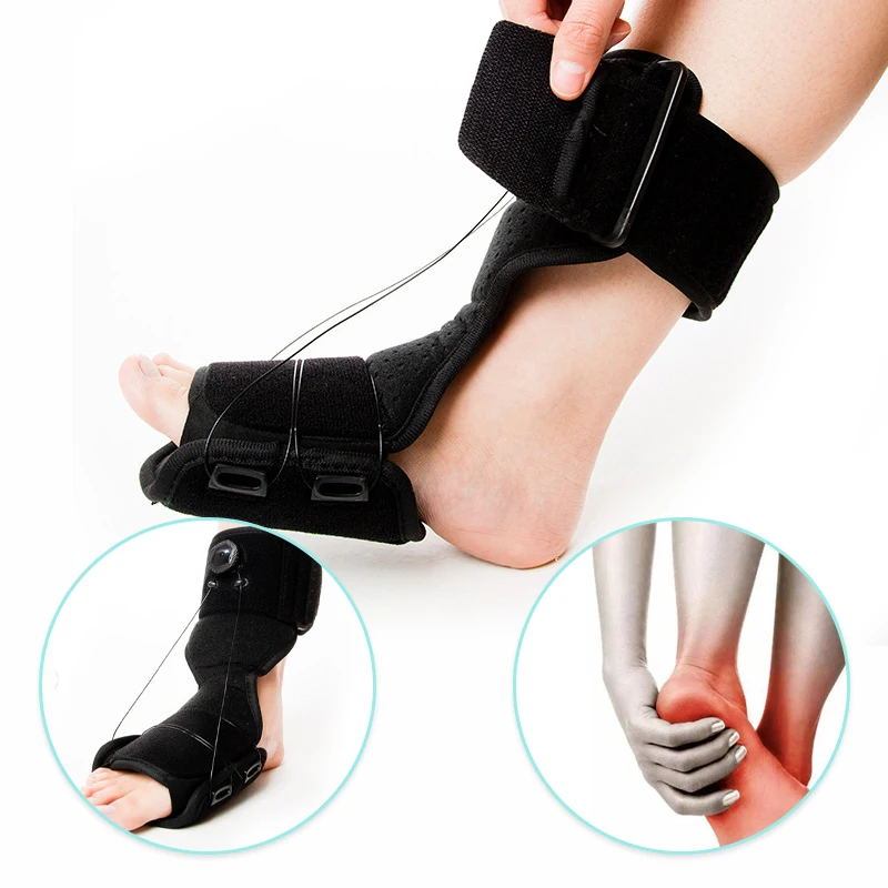 

Plantar Fasciitis Night Splint Adjustable Rotary Knob Support Splints Foot Drop Orthotic Brace Ankle Correction Bunion Corrector