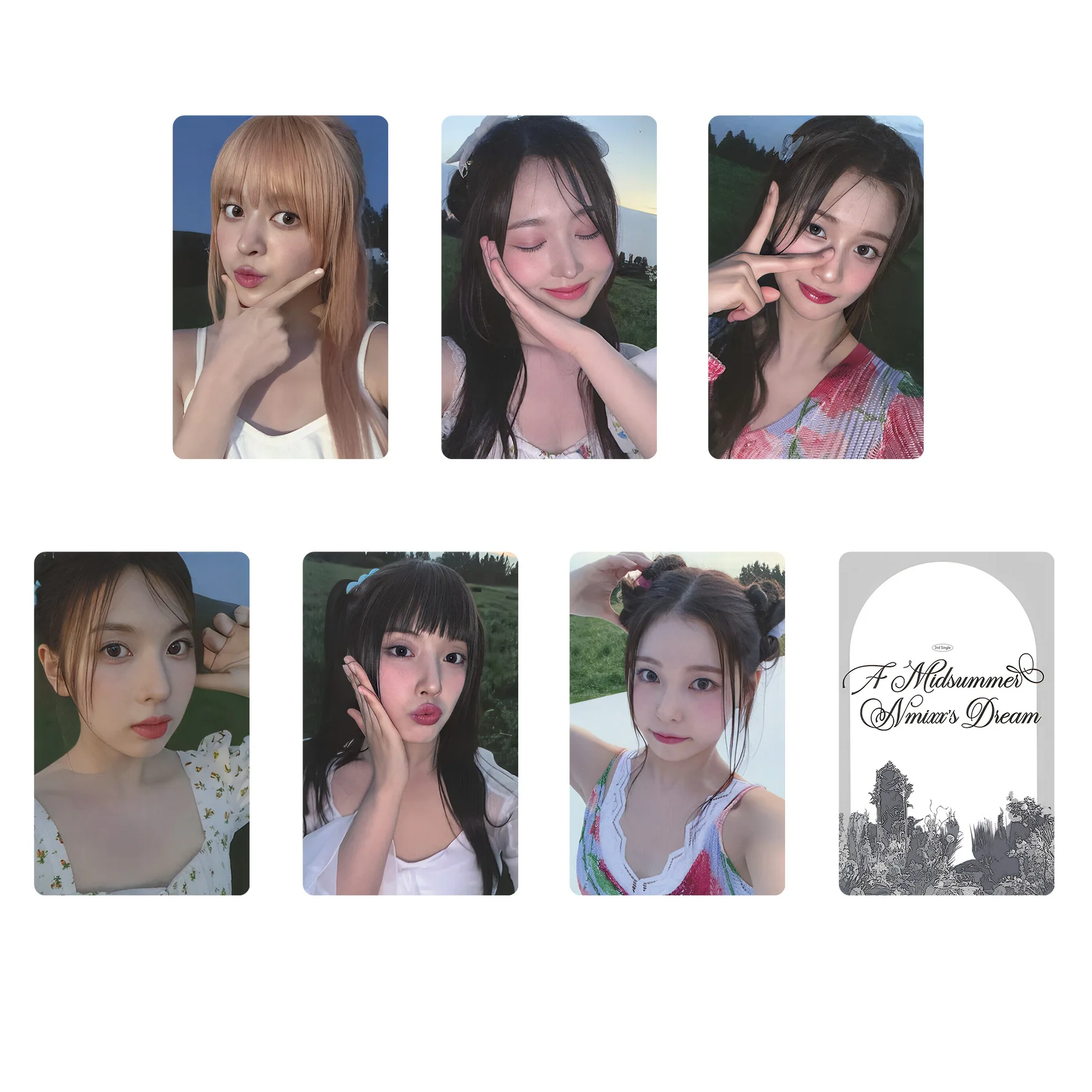 6pcs/set Kpop Idol NMIXX Lomo Cards Photocards AMND Photo Card  Postcard for Fans Collection