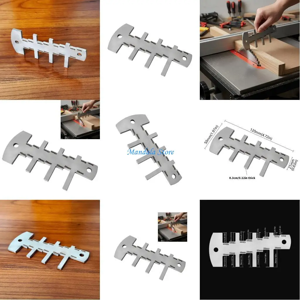 

U2JC Precisions Tablesaw Depth Measuring Ruler Woodworking Calibration Tool For Accurate Depth Measurement Application