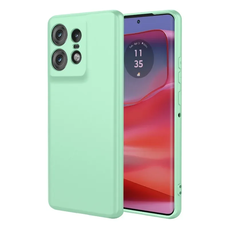 Flexible Liquid Silicone Case For Motorola Edge 50 Pro Fusion Ultra 40 Neo Plus 2023 5G Protective Cover Bumper Fundas Coque