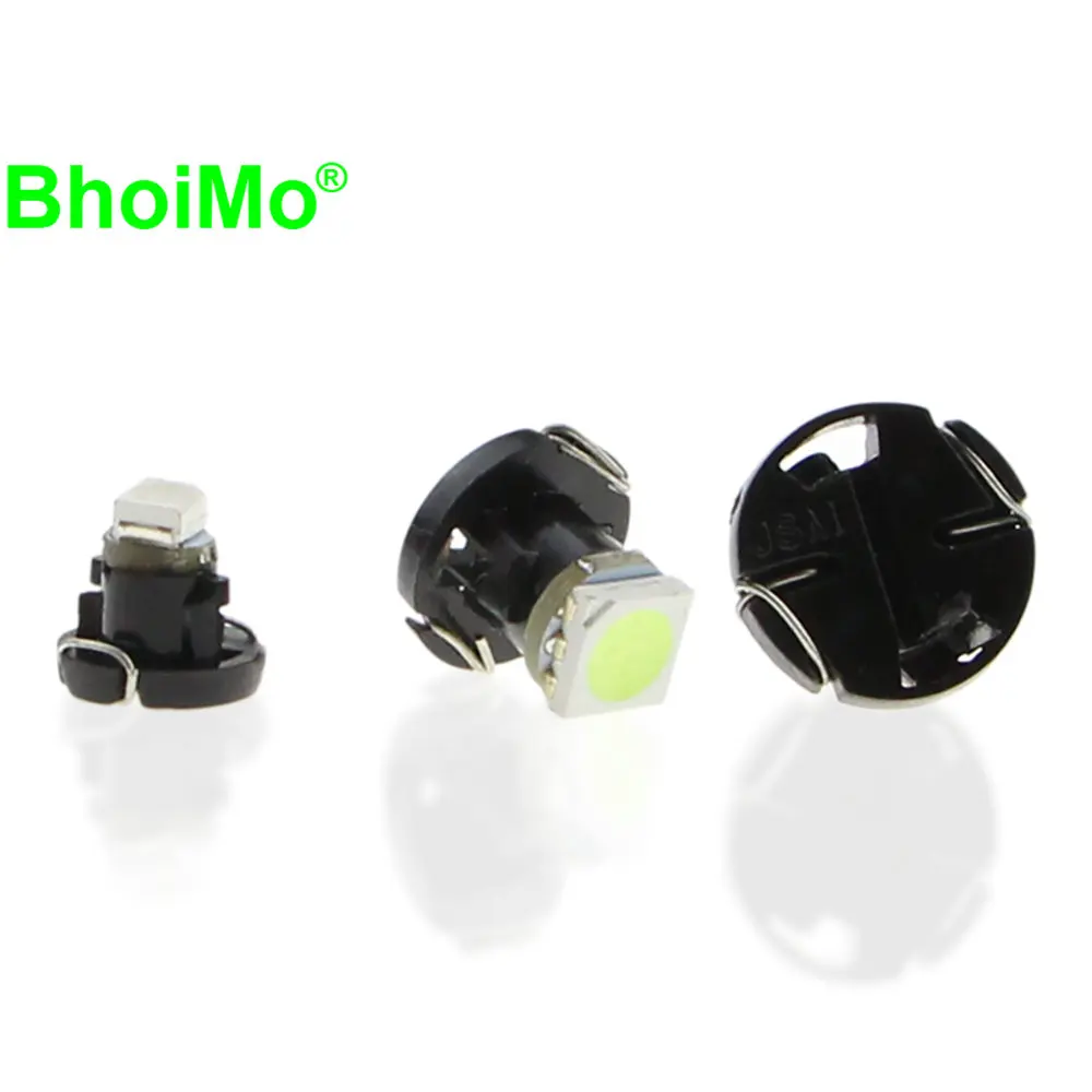 BhoiMo 8PCS T3 T4.2 T4.7 Led Bulb Neo Wedge Instrument Dashboard Light Warning Indicator Car Vehicle Signal Lamp 12V Red Green