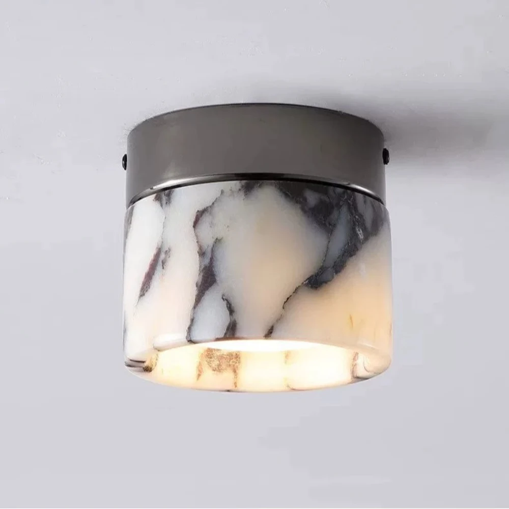 French Antique Bulgari Turquoise Ceiling Lamp Luxurious Corridor Modern Minimalist Balcony Downlight Indoor Room Decor Fixture