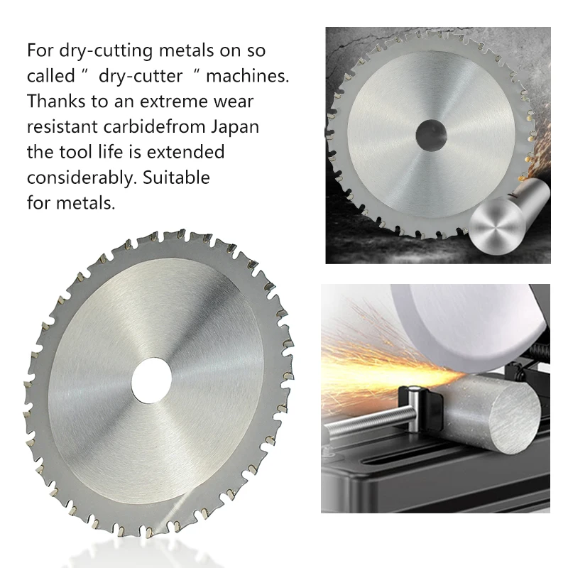 CMCP Metal Cutting Saw blades 150-355mm Circular Saw Blades for Metal Cutting Tool Inner Diameter 20-30mm Disc