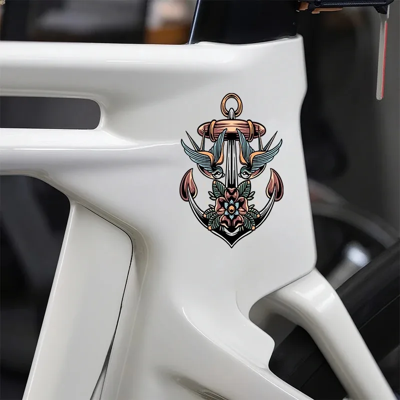 2 قطعة ملصقات دراجة الحياة لإطار الدراجة العلوي أنبوب ديكور خوذة ملصق حائط من الفينيل لملحقات الدراجة الجبلية المقاومة للماء