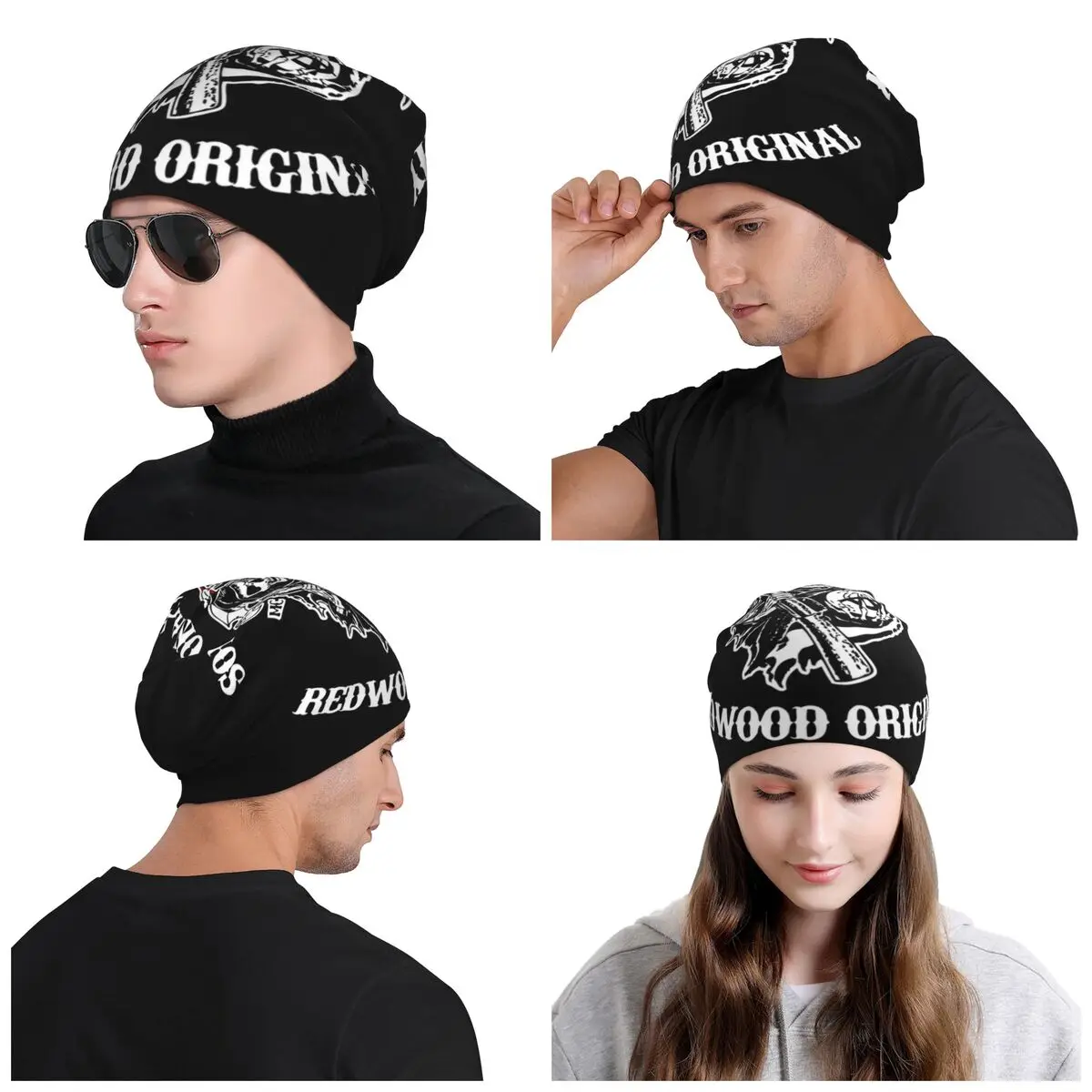Sons Of Anarchys Skull Horror Tv Movie Bonnet Hats Street Knitted Hat For Women Men Warm Winter Skullies Beanies Caps