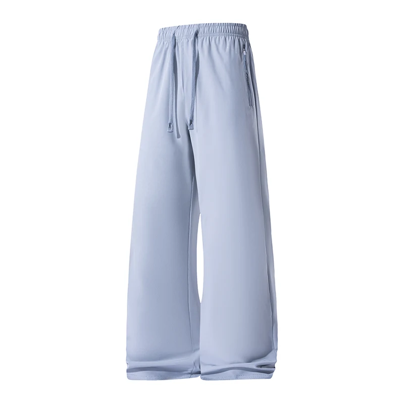 Men's Cool Ice Silk Yoga Pants Lounge Sleepwear Elastic Sleep Summer Ice Silk Women's Pants Popular Loose Quick Drying Outdoor