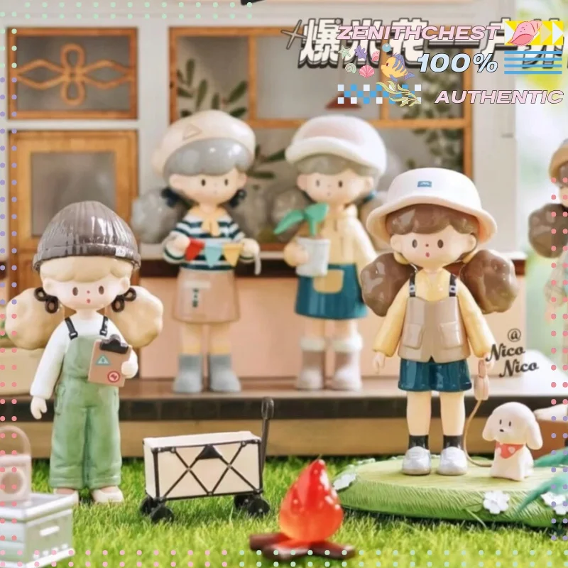 

Оригинальная серия Molinta Camping Vlog, глухая коробка, очаровательные фигурки для домашнего офиса, уникальный декор стола, подарки, специальный подарок