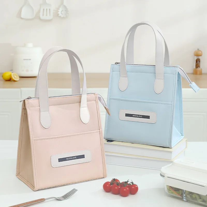 Portable Handheld Lunch Box Bag Insulated Lunch Bag for Work And School Outings Easy Carry Bento Bag Food Storage Pouch