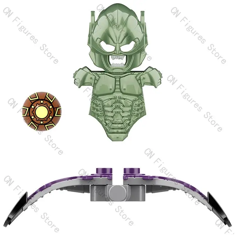 XP419-426 Hero Movie Action Figure DIY Weapons Building Blocks Creativity Accessories MOC Bricks Toys For Children Gift KT1055