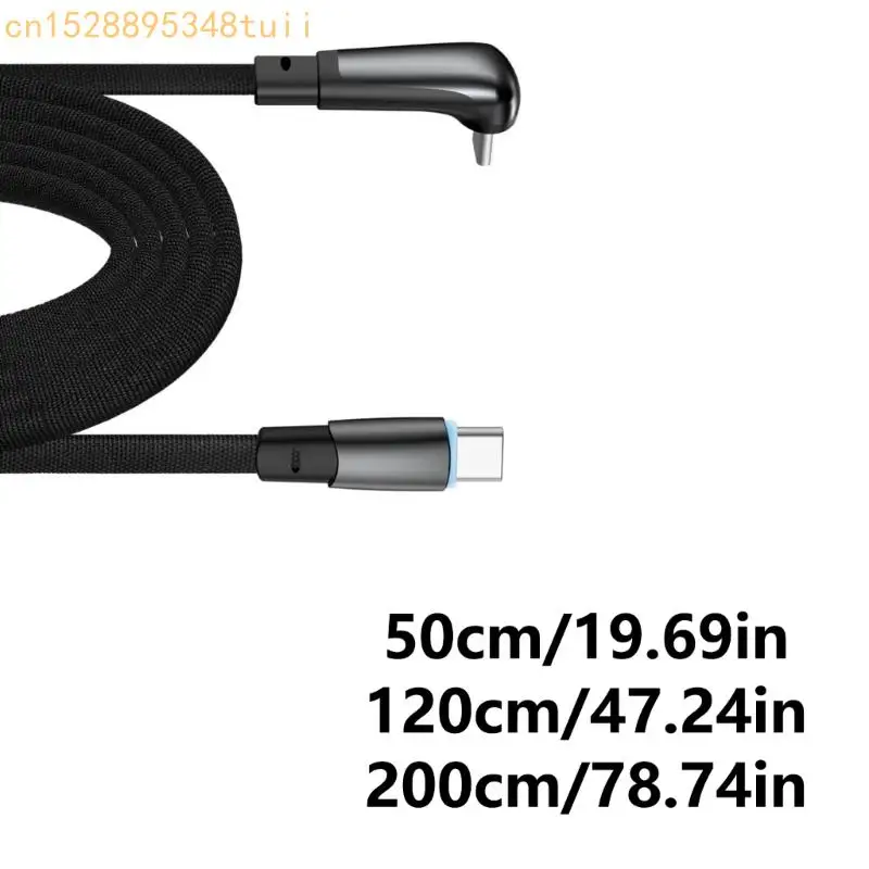 Y4QF USB C إلى USB C سرعة بيانات الكابل PD60W شحن سريع 50-200 سم الطول اختياري