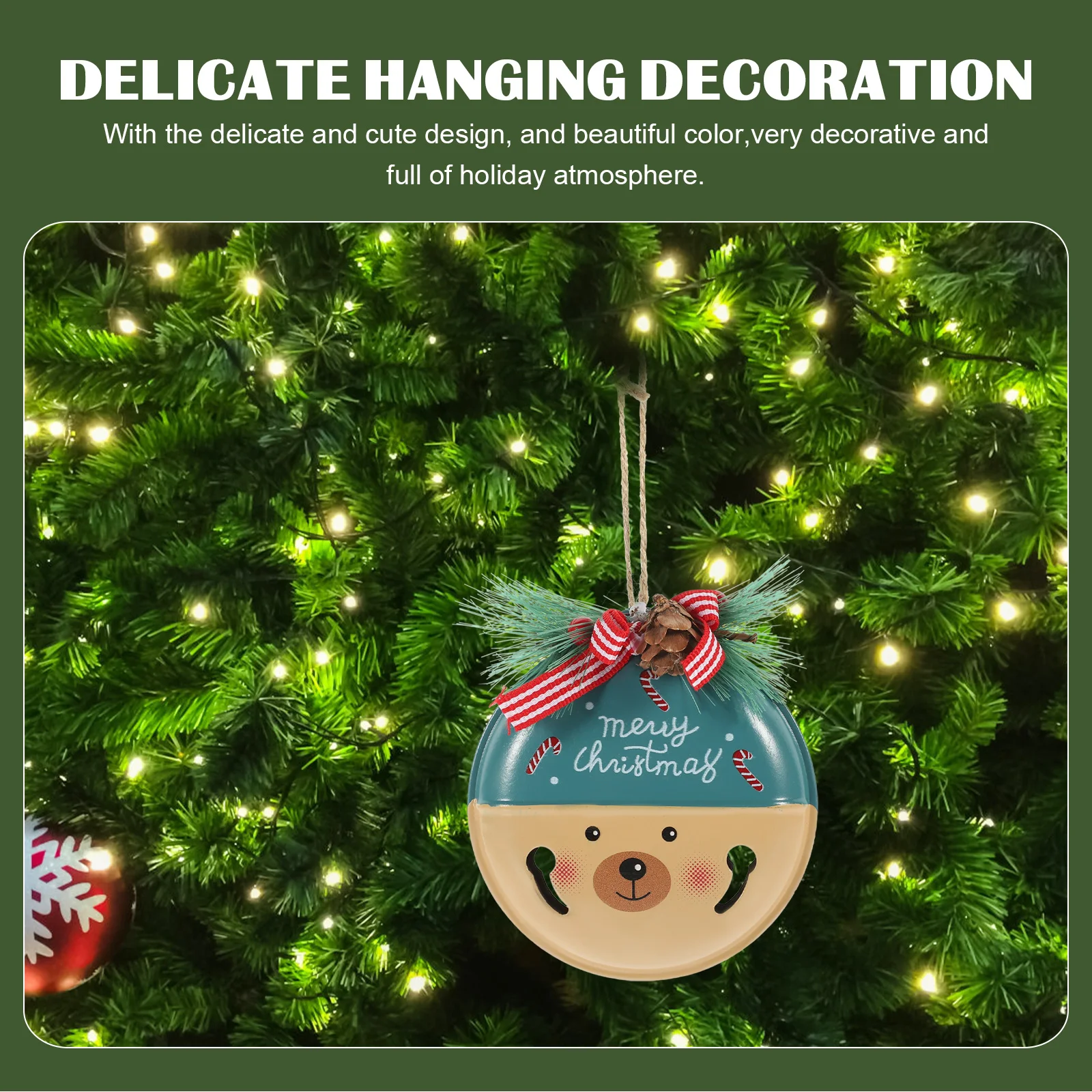 

Christmas Hanging Decor Pack of 6 Xmas Tree Ornaments Festive Home Decoration Holiday Party Supplies Tree Pendant