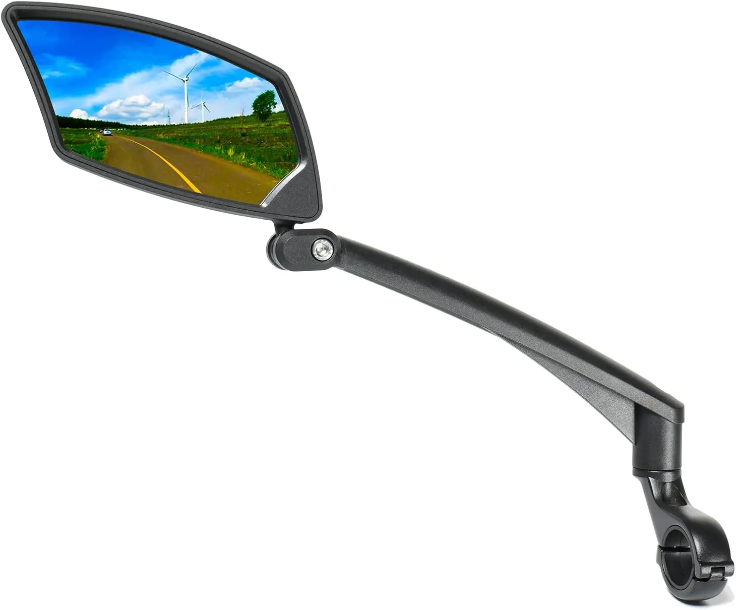 

Adjustable Bike Mirror with Scratch-Resistant Glass Lens, Safe Rearview for Bicycles