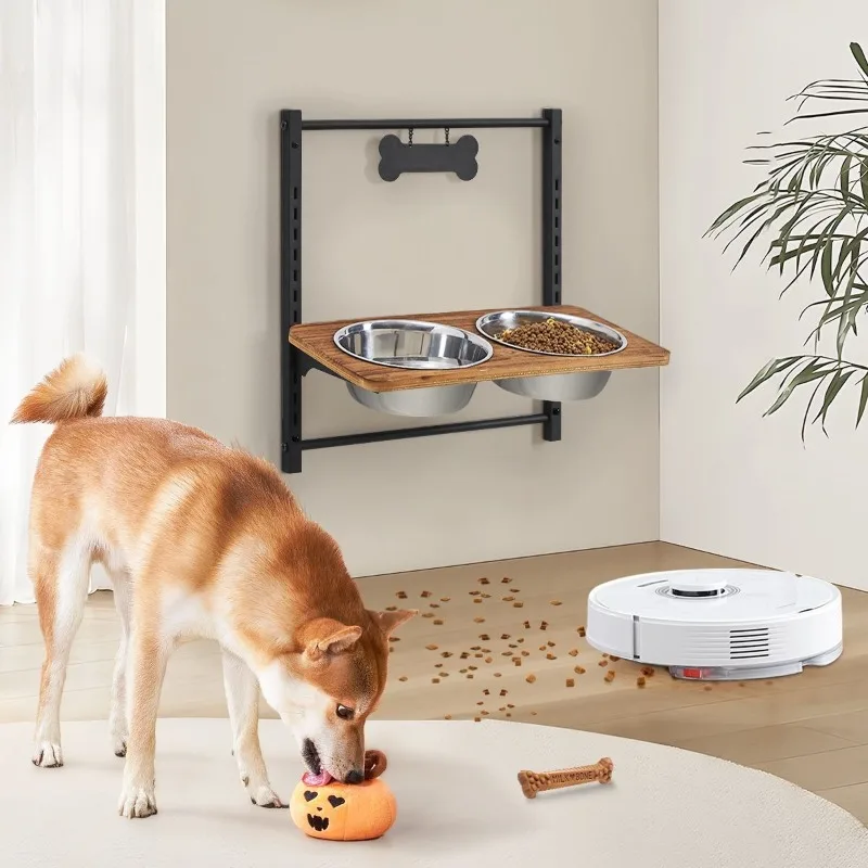 Ciotola per cani Protezione per il collo regolabile in altezza Porta ciotole a parete Ciotole per gatti Prodotti per animali robusti e durevoli Accessori per cani