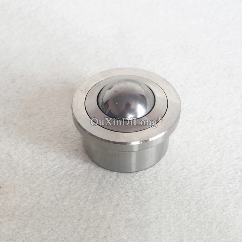 8PCS 304 Stainless Steel Precision Conveying Universal Wheels Ball Bearing Bull Eye Wheels Industrial Universal Transfer Wheels