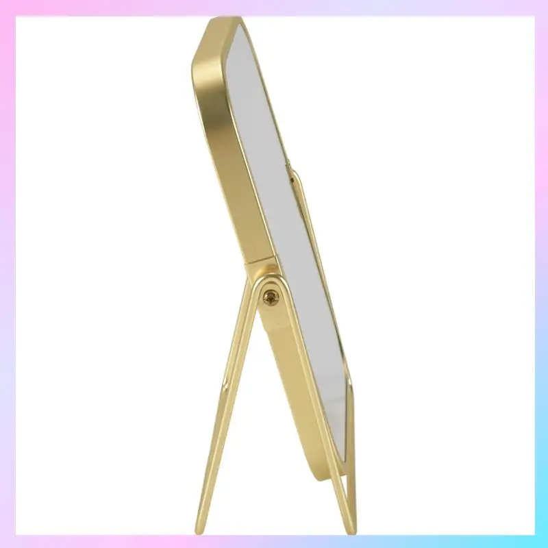 ABRG-Vanity Makeup Mirror With Metal Stand 360 Degree Swivel Desktop Tabletop Mirror