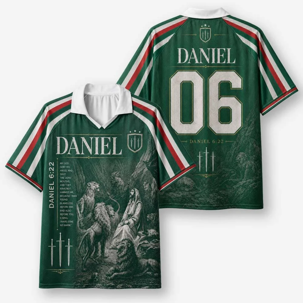 2026 New Lapel Polo Short Sleeved Shirt Retro Christian Cross Religious Pattern Printed T-shirt Fitness Training T-shirt