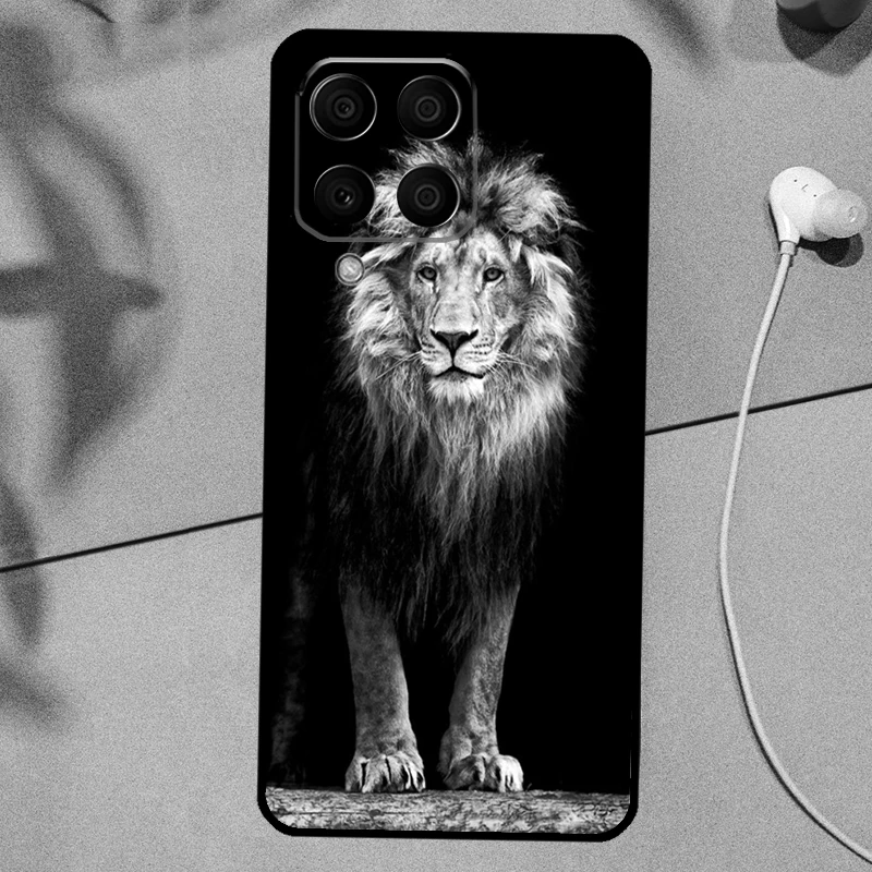 خجولة الأسد شبل الوجه لسامسونج غالاكسي M53 M33 M11 M21 M31 M12 M13 M14 M15 M35 M34 M54 M32 M52 M06 M16 M55 حالة
