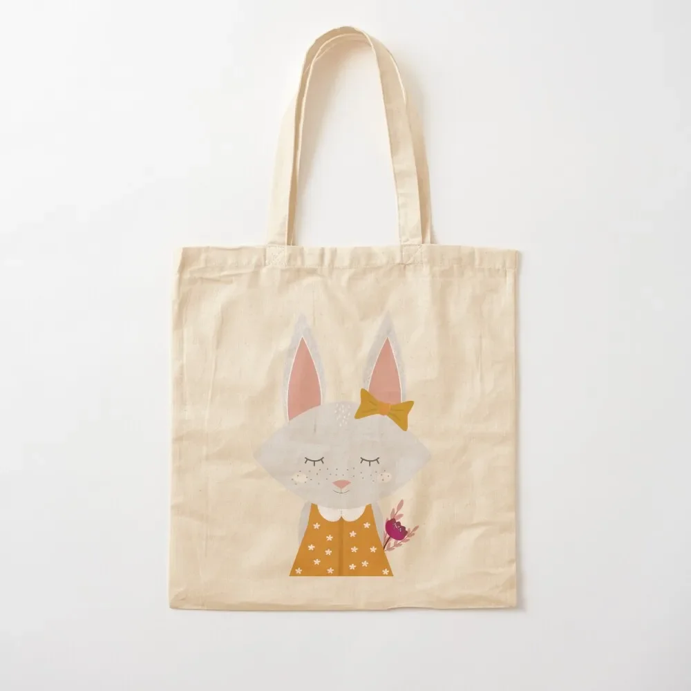 Smiling Bunny Tote Bag Handbags women Custom bag Bag