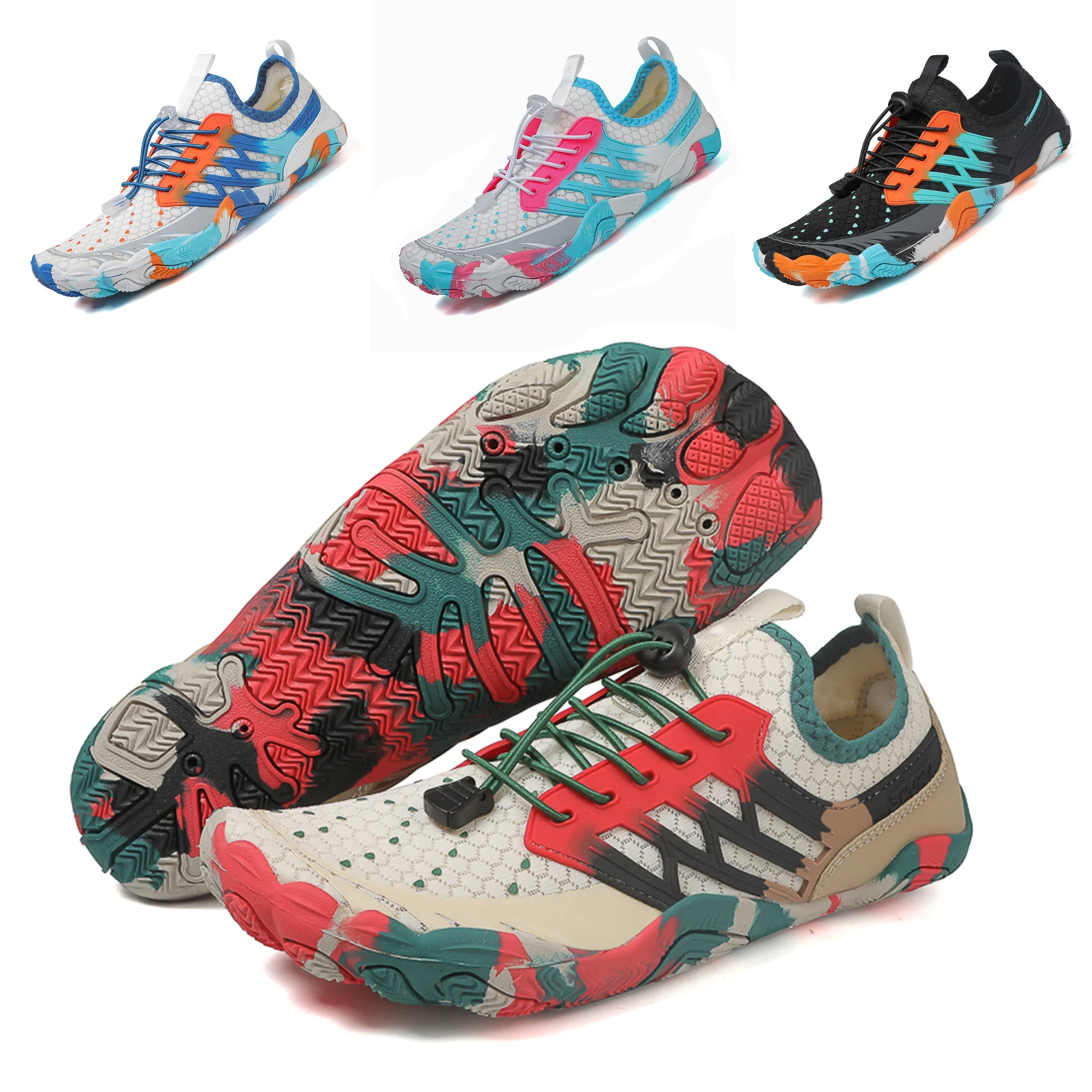 

New Women Men Beach Sports Water Shoes Unisex Barefoot Aqua Shoes Quick Dry Upstream Wading Sneakers Swimming diving shoes