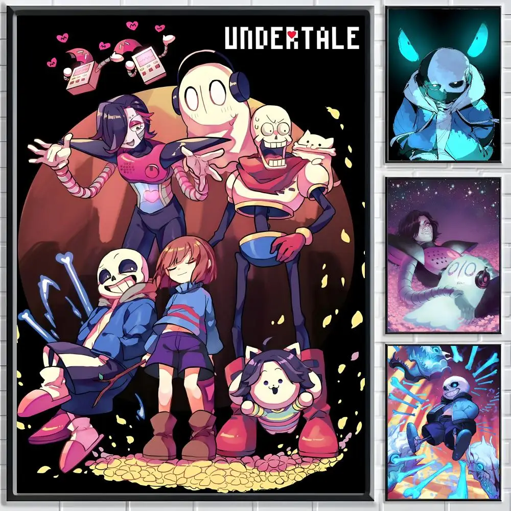 Game Undertale Poster High-quality vintage prints & posters for home, bar, cafe, aesthetic wall art.