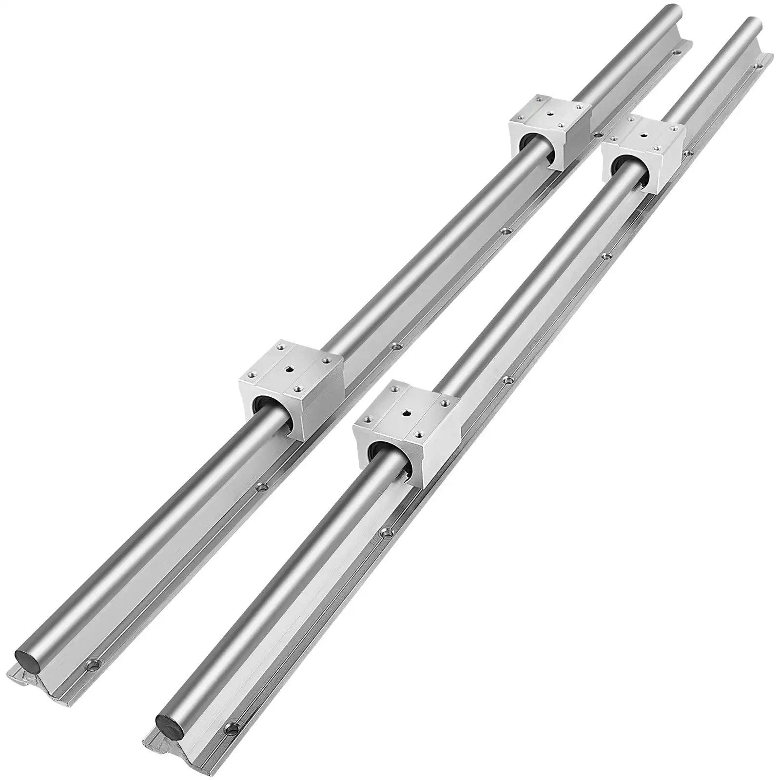 SBR Linear Rail SBR10 SBR12 250-1000mm 2Pcs Linear Guide SBR10 Or SBR12 +4Pcs SBR10UU or SBR12UU Blocks For CNC 3D Parts