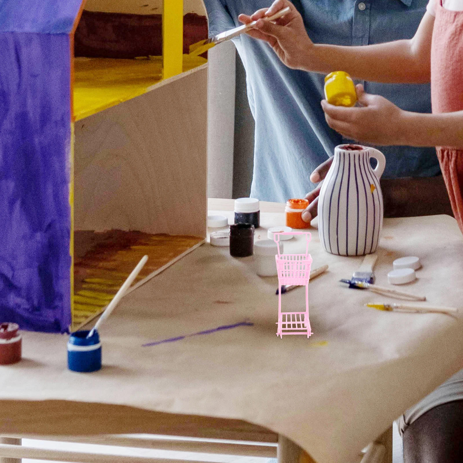 

Mini Shopping Cart Toddler Toys for Groceries Baby Cover Sugar Bag Grocery Play Stand Plastic Child Hammock Babies