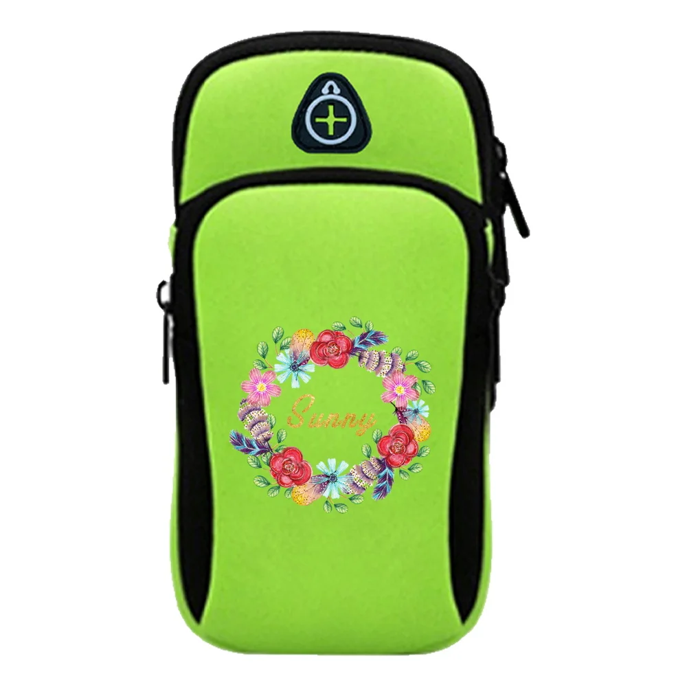 Fashion Customization Name Armband Sports Phone Bag Running Arm Phone Bag Sports Phone Bag Personalized Name Printing