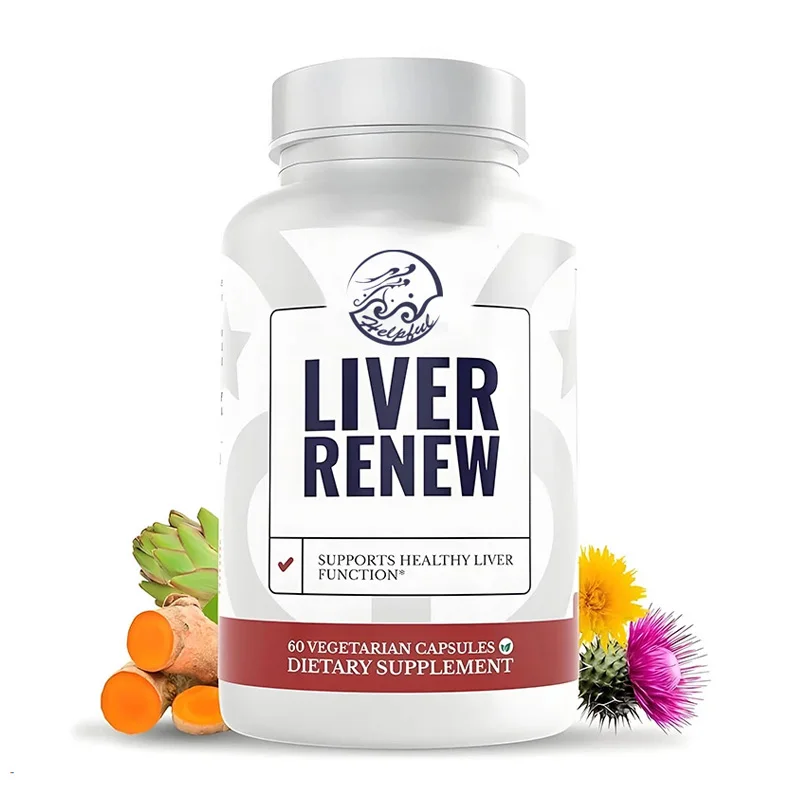 Liver Detoxification and Repair with 60 Capsules Containing Extracts of Korean Thistle, Milk Thistle, Dandelion, and Turmeric