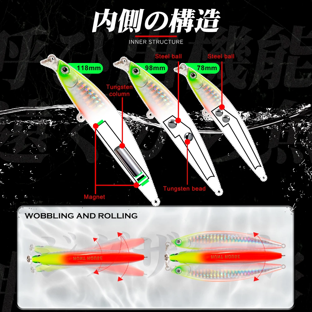 Hunthouse IBORN Minnow Flotante – Shallow runner lubina